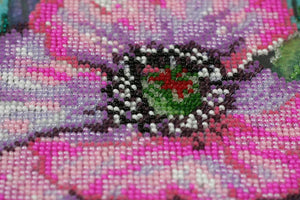 Bead Embroidery Kit Main Bead Embroidery Kit Delicate poppies