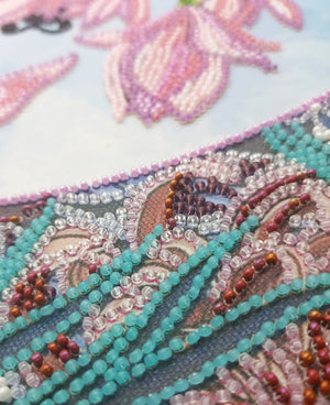 Bead Embroidery Kit Main Bead Embroidery Kit Blooming magnolia
