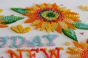 Bead Embroidery Kit Main Bead Embroidery Kit Little suns