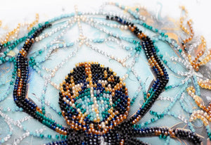Bead Embroidery Kit Mid-sized bead embroidery kit Crystal Web