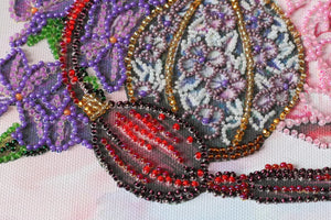 Bead Embroidery Kit Main Bead Embroidery Kit Floral trail