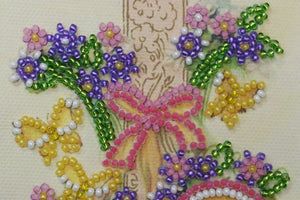 Postcards Bead Embroidery Kit Postcard bead embroidery kits Happy Wedding – 4