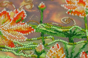Bead Embroidery Kit Main Bead Embroidery Kit Lotuses at sunset