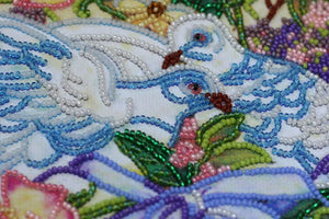 Bead Embroidery Kit Micro Beads Embroidery Kit Doves