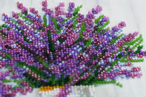 Bead Embroidery Kit Mid-sized bead embroidery kit Lavander`s aroma