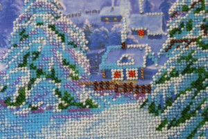 Bead Embroidery Kit Main Bead Embroidery Kit Winter morning