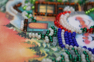 Postcards Bead Embroidery Kit Postcard Bead embroidery kit Funny Christmas – 1