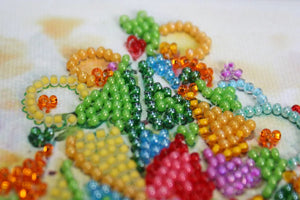 Bead Embroidery Kit Mini Bead embroidery kit The heart of the holiday