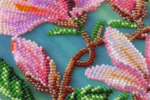 Bead Embroidery Kit Main Bead Embroidery Kit Magnolias bloom
