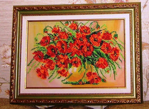 Bead Embroidery Kit Main Bead Embroidery Kit Scarlet glow