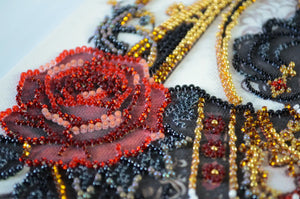 Bead Embroidery Kit Main Bead Embroidery Kit Queen of hearts