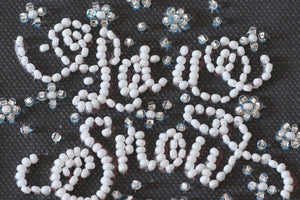 Postcards Bead Embroidery Kit Keychain cross-stitch kit Snow holiday