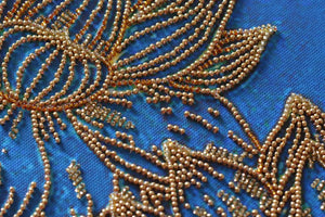 Bead Embroidery Kit Main Bead Embroidery Kit Koi blue