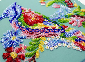 Bead Embroidery Kit Mid-sized bead embroidery kit Spring bird