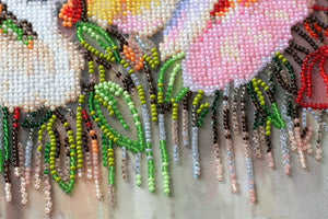 Bead Embroidery Kit Main Bead Embroidery Kit Delicate flowers