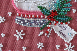 Postcards Bead Embroidery Kit Keychain cross-stitch kit Fun souvenir