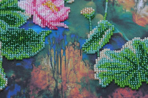 Bead Embroidery Kit Main Bead Embroidery Kit Lotuses