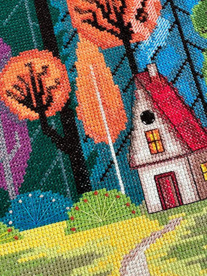 Cross Stitch Kit Cross-stitch kits Cozy in the forest