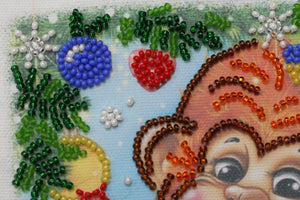Bead Embroidery Kit Mini Bead embroidery kit Drummer-girl