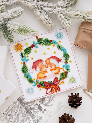 Bead Embroidery Kit Mini Bead embroidery kit Kisses