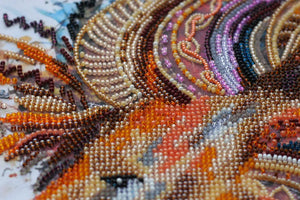 Bead Embroidery Kit Main Bead Embroidery Kit Fire-maned lion