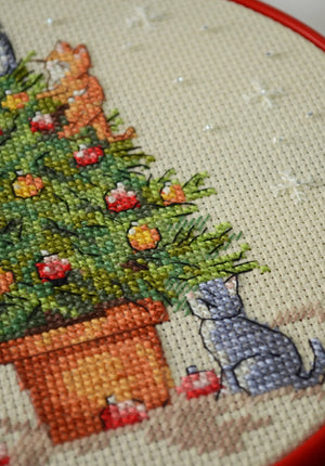 Cross Stitch Kit Cross-stitch kits The naughty cats