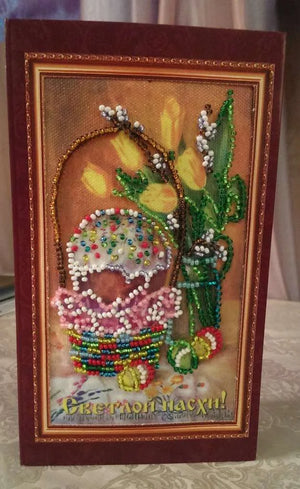 Postcards Bead Embroidery Kit Postcard Bead embroidery kit Easter – 9