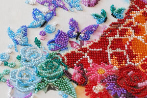 Bead Embroidery Kit Main Bead Embroidery Kit Spotty giraffes