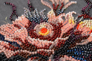 Bead Embroidery Kit Mid-sized bead embroidery kit Flower of the night