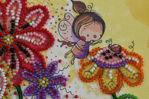 Bead Embroidery Kit Mini Bead embroidery kit Colored moths