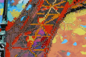 Bead Embroidery Kit Main Bead Embroidery Kit In the colors of autumn