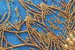 Bead Embroidery Kit Main Bead Embroidery Kit Koi blue