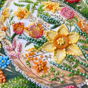 Bead Embroidery Kit Mid-sized bead embroidery kit Easter Symbol (Easter Scenes)