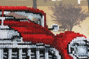 Bead Embroidery Kit Main Bead Embroidery Kit Red and black