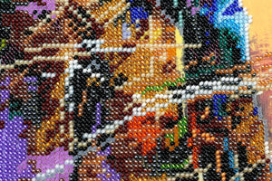 Bead Embroidery Kit Main Bead Embroidery Kit Saxophonist (Musical display)