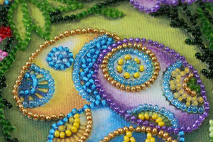 Bead Embroidery Kit Mid-sized bead embroidery kit Easter wreath