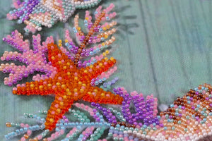 Bead Embroidery Kit Main Bead Embroidery Kit Wreath of shells