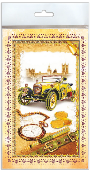 Postcards Bead Embroidery Kit Postcard-envelope for microbead embroidery London style