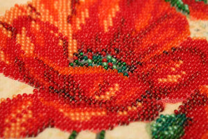 Bead Embroidery Kit Mini Bead embroidery kit Red velvet