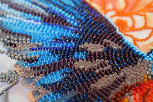 Bead Embroidery Kit Main Bead Embroidery Kit A colorful flap of a wing