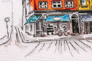 Cross Stitch Kit Cross-stitch kits Colored town-2