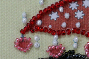 Magnets Bead Embroidery Kit Magnets Bead embroidery kit Hedgehogs under an umbrella