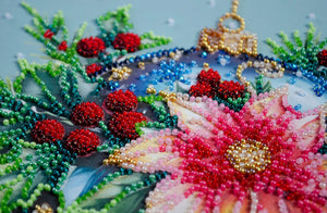 Bead Embroidery Kit Mid-sized bead embroidery kit Christmas glow