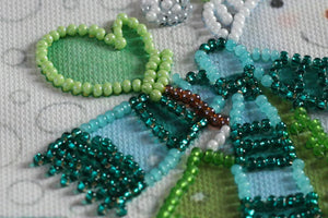 Bead Embroidery Kit Mini Bead embroidery kit Snow friends