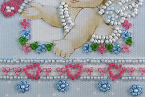 Postcards Bead Embroidery Kit Angel