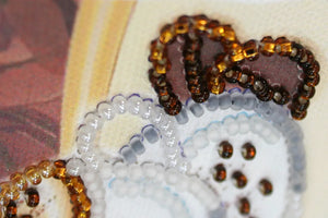 Magnets Bead Embroidery Kit Magnets Bead embroidery kit Latte