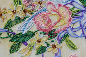 Bead Embroidery Kit Micro Beads Embroidery Kit Doves