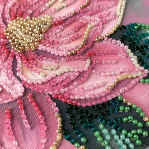 Bead Embroidery Kit Mini Bead embroidery kit Petal Kiss