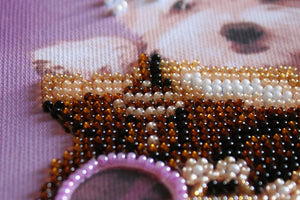 Bead Embroidery Kit Mini Bead embroidery kit Little friend