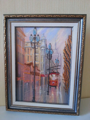 Bead Embroidery Kit Main Bead Embroidery Kit Little tram